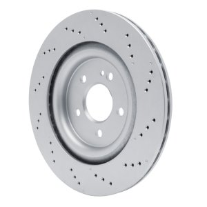 Mercedes-Benz CLA45 AMG Brake Rotor (1) - Rear - R1 Concepts - Drilled GeoSPEC Coated - `20-`25